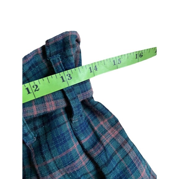 American Eagle Womens High-Waisted Plaid Mini Skirt Size S Linen Academia Preppy - Picture 7 of 12